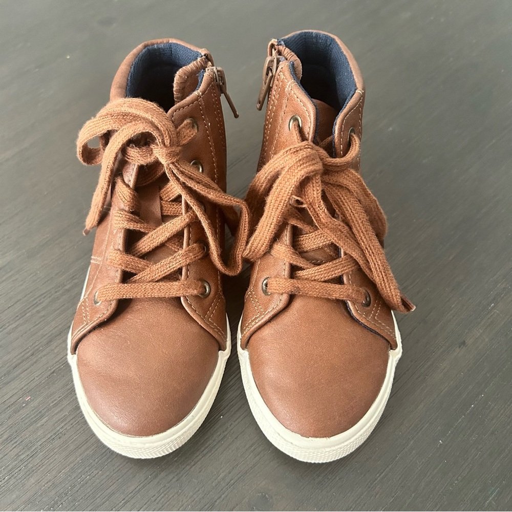 Cat & Jack Brown High-Top Kids Sneakers